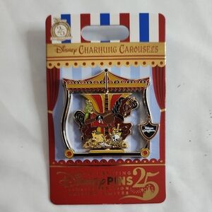 Disney 25th Anniversary Charming Carousels Pirates Of The Carabien Pin LE 2000